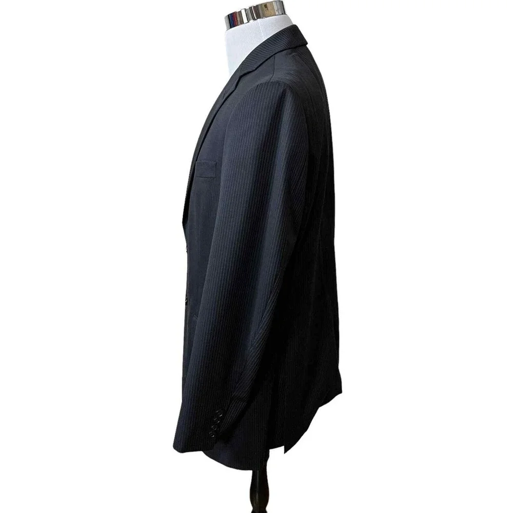 346 Brooks Brothers Stretch Mens 41R Wool Blend Pin Striped Blazer‎